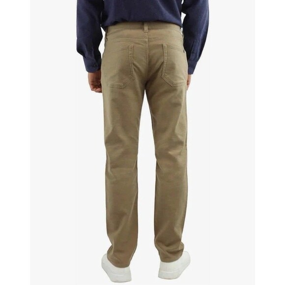 Jachs New York 30X32 Pants Tan Straight Fit 5 Pocket Flex Waistband Chino New - Picture 3 of 9